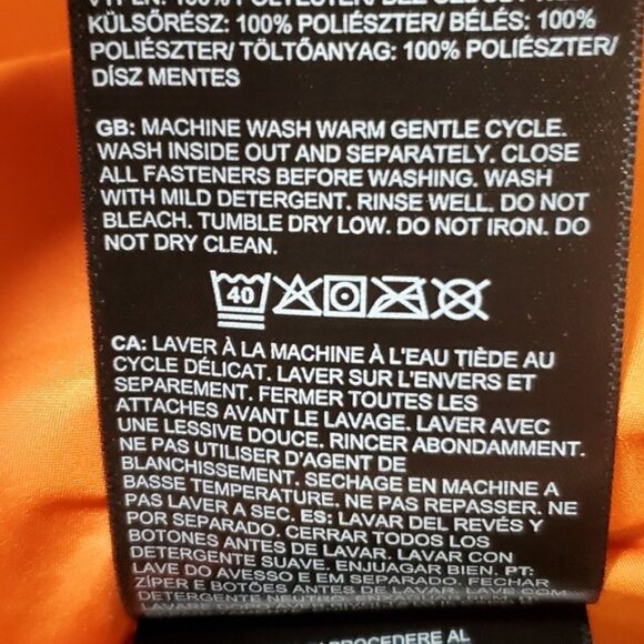 The North Face M Junction Insulated Puffer Jacket Orange Mens M NWT $140 Hooded - Picture 6 of 6